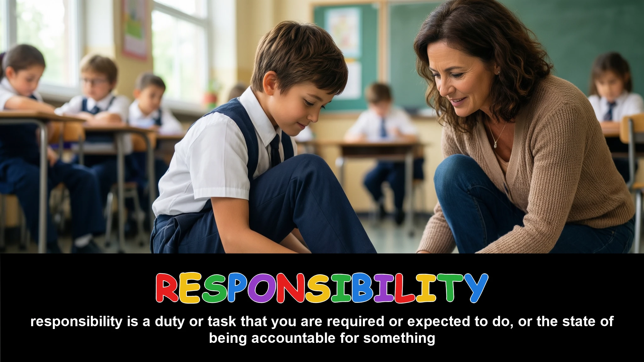 English Illustration for responsibility